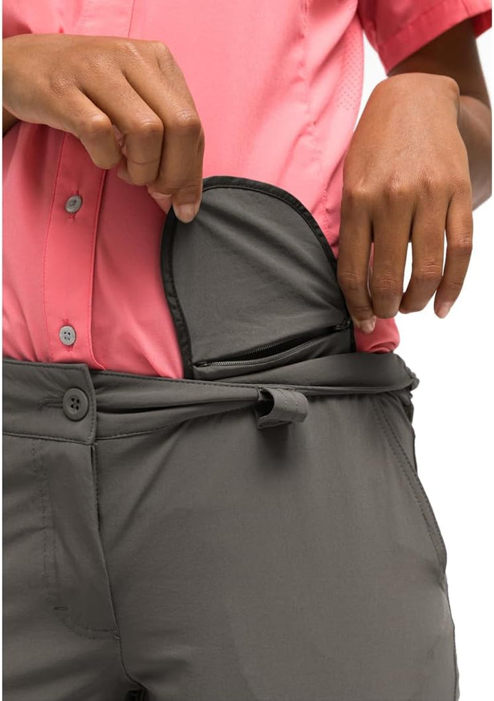 Maier Sports Inara Slim Zip, Damen Wanderhose, Wasserabweisende Hose für Trekking und Hiking, Enganl