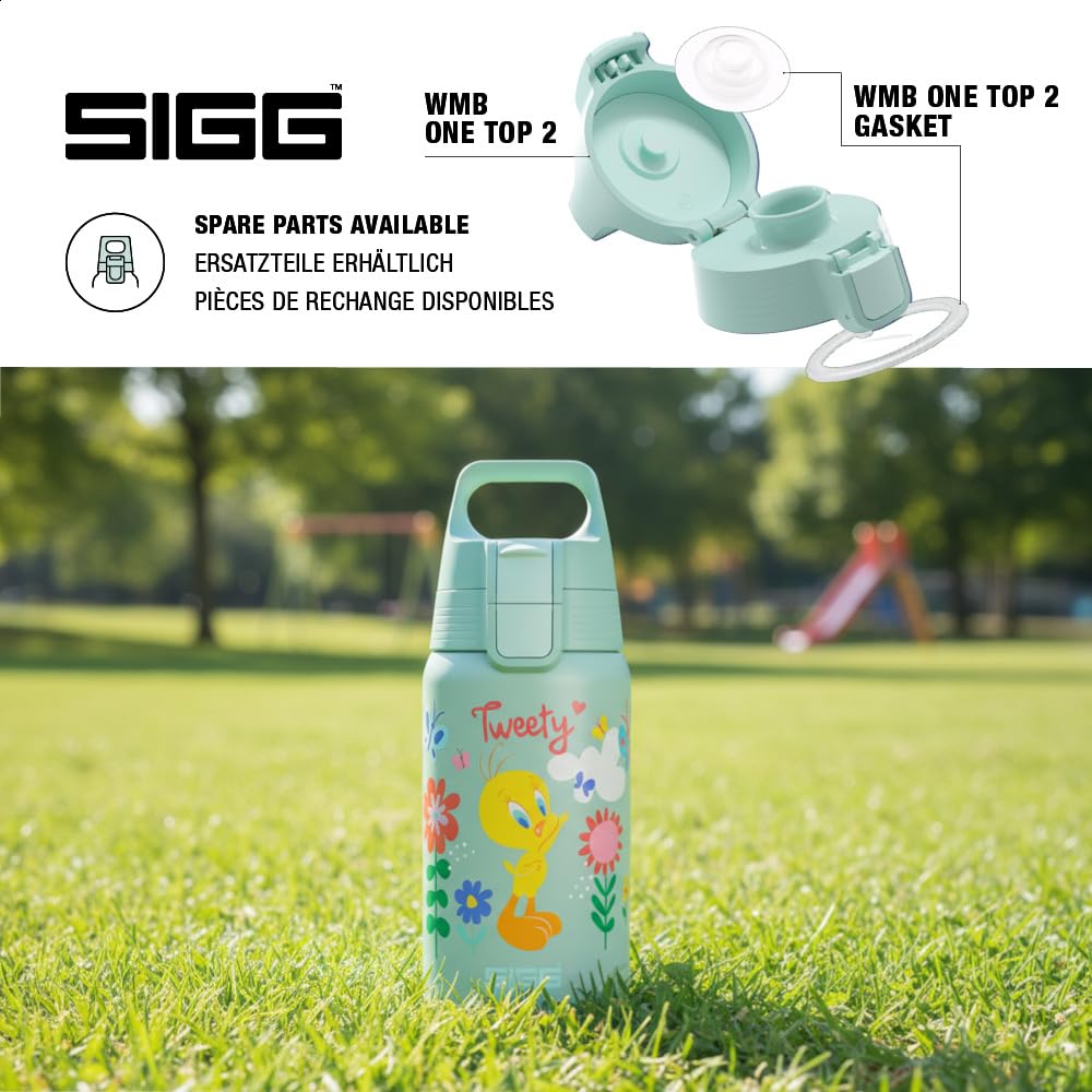 SIGG - Edelstahl Trinkflasche Kinder - Shield One - Für Kohlensäurehaltige Getränke Geeignet - Ausla