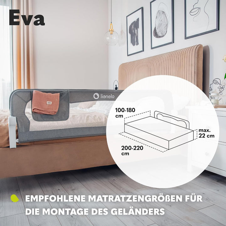 LIONELO Eva fall out protection bed fall out protection children&