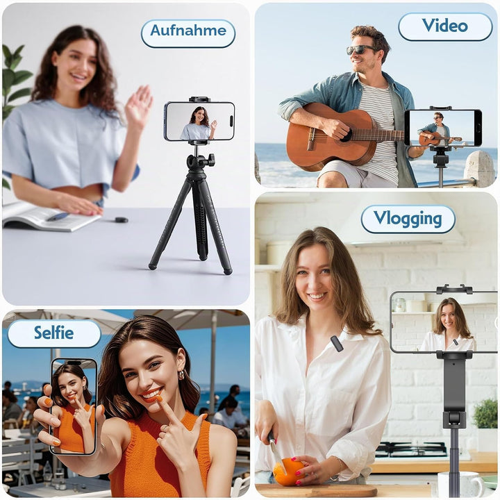 Vlog Screen Handy:1080P Magnetischer Selfie Monitor für Rückkamera,Spiegelung für iPhone&amp;Androids(Ni