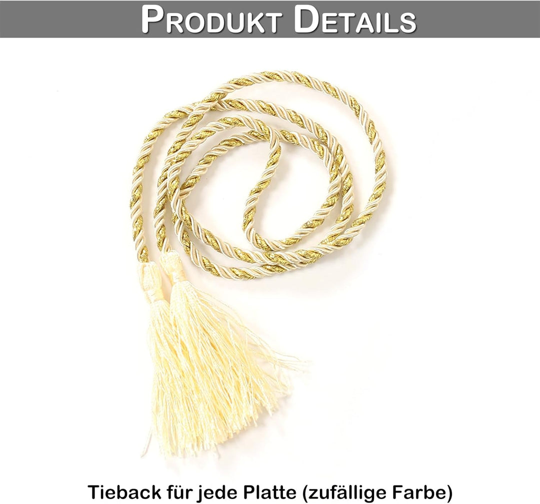 Rosnek Outdoor Vorhang Wetterfest Transparent mit Obere Ösen,B132xH213cm Wasserdicht Outdoorvorhänge