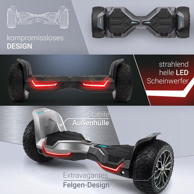 8.5" Premium Offroad SUV Hoverboard - Deutsche Qualitätsmarke - Bluewheel HX510 inkl. Kinder Sicherh