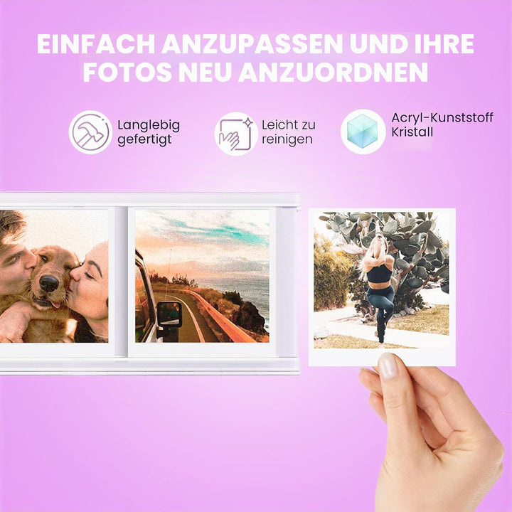 Elil Riesiger Polaroid-Rahmen für Polaroid-Film, Fujifilm, Instax-Film (Wall Frame Go Type) 1 x Wand