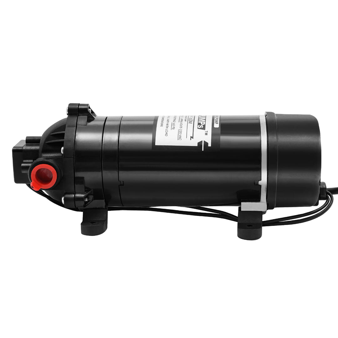 120W Selbstansaugende Wasserpumpe, 5.1–5.5 l/min Membranpumpe | mit Maximaler Betriebsdruck 80–90 ps