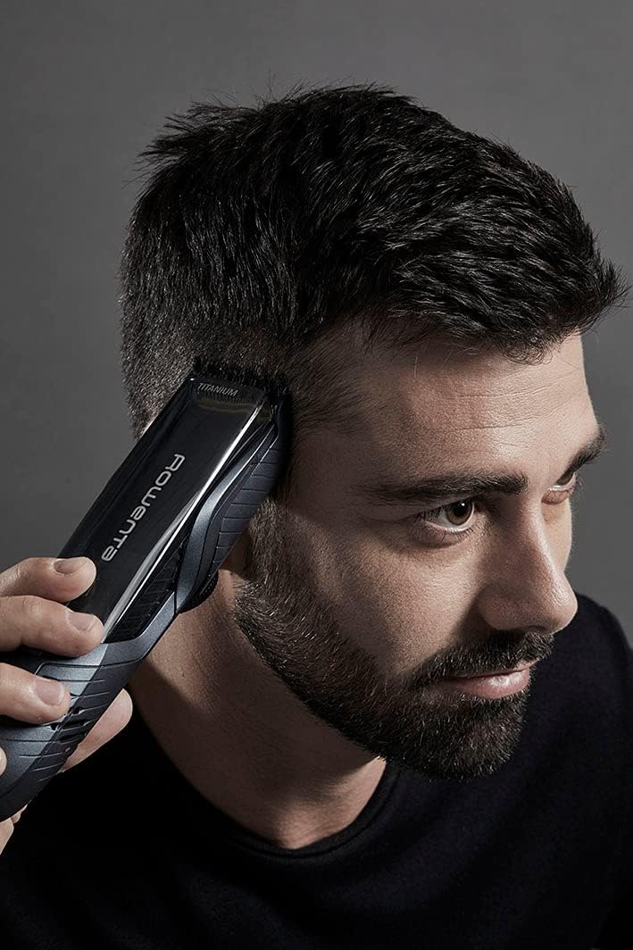 ‎Rowenta Airforce Ultimate Haar- und Bartschneider, integriertes Absaugsystem, Mini-Präzisionstrimme