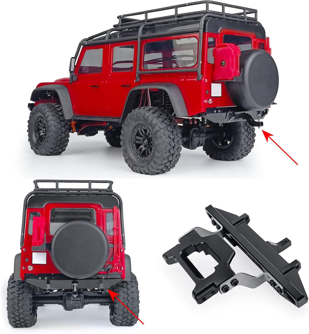 Metall Heckstossstange RC Stossstange für 1/18 TRX-4M TRX4M Bronco Defender RC Crawler Auto Upgrade