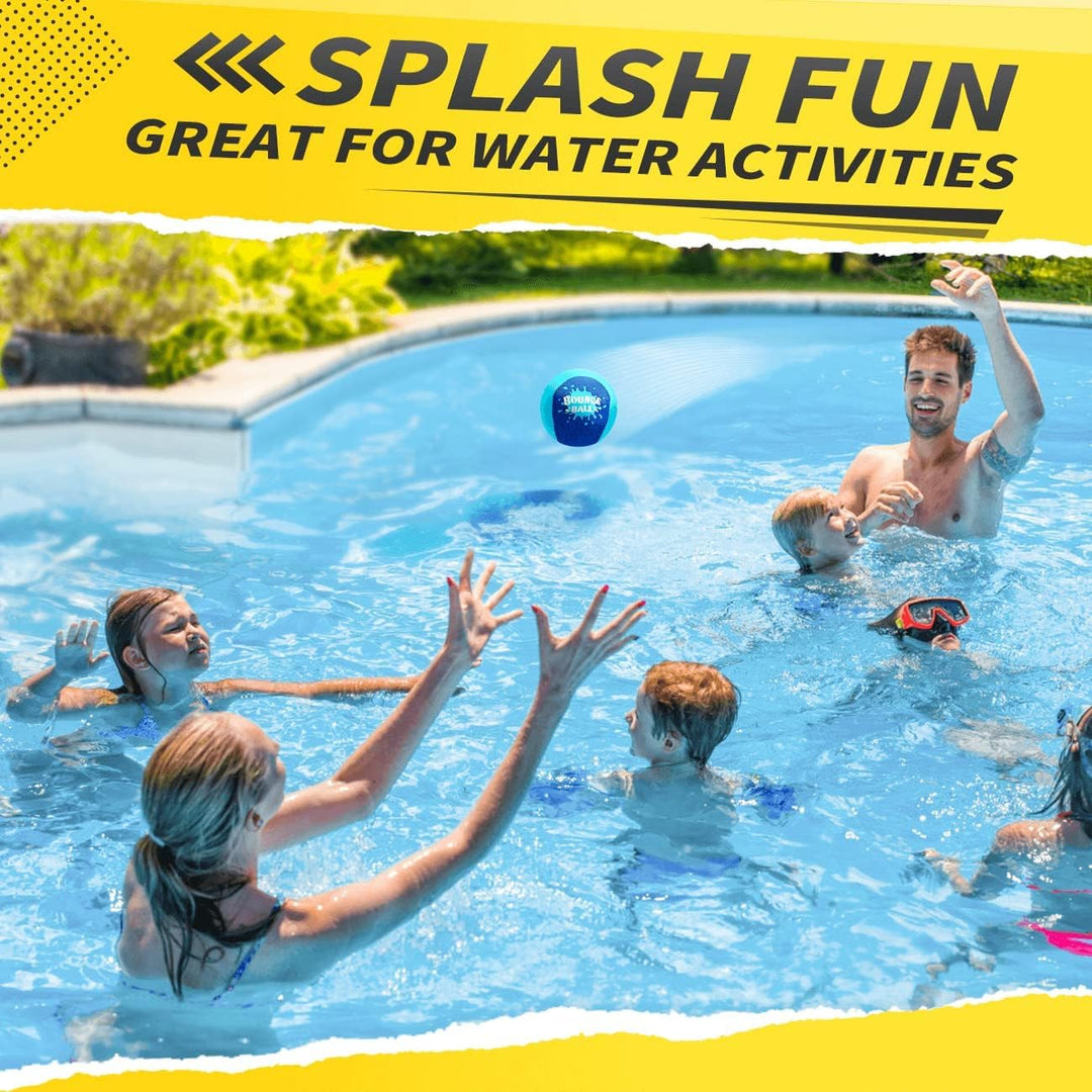 Wasser Sprungball, 2er-Pack Bounce Balls als Outdoor Games am Strand, See and Pool für Kinder 5-12 J