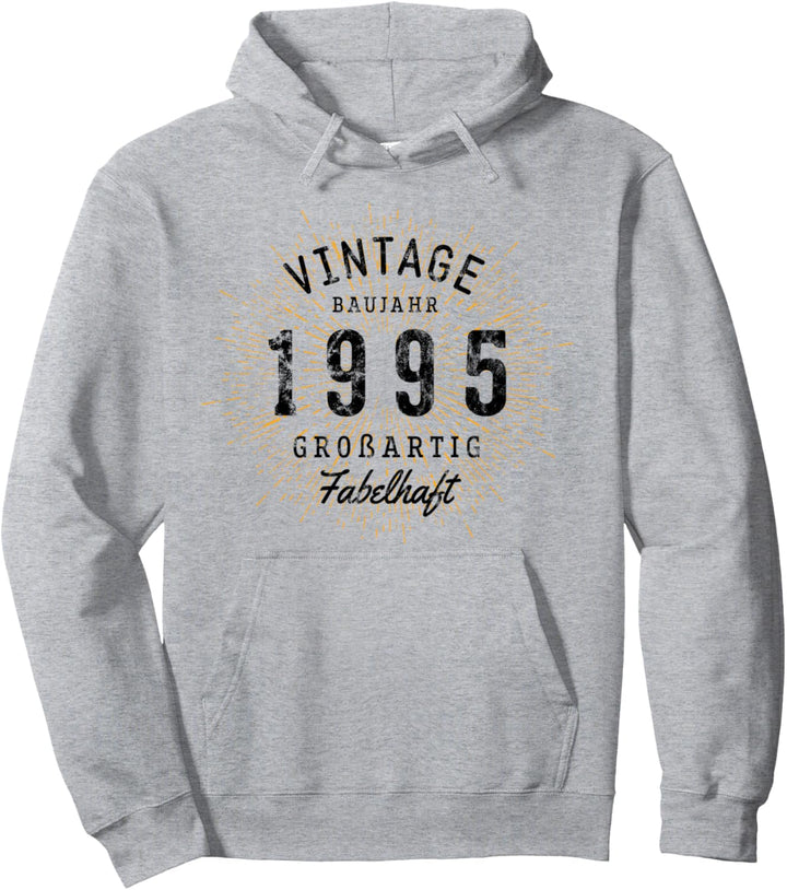 Vintage geboren 1995 Geburtstag Pullover Hoodie