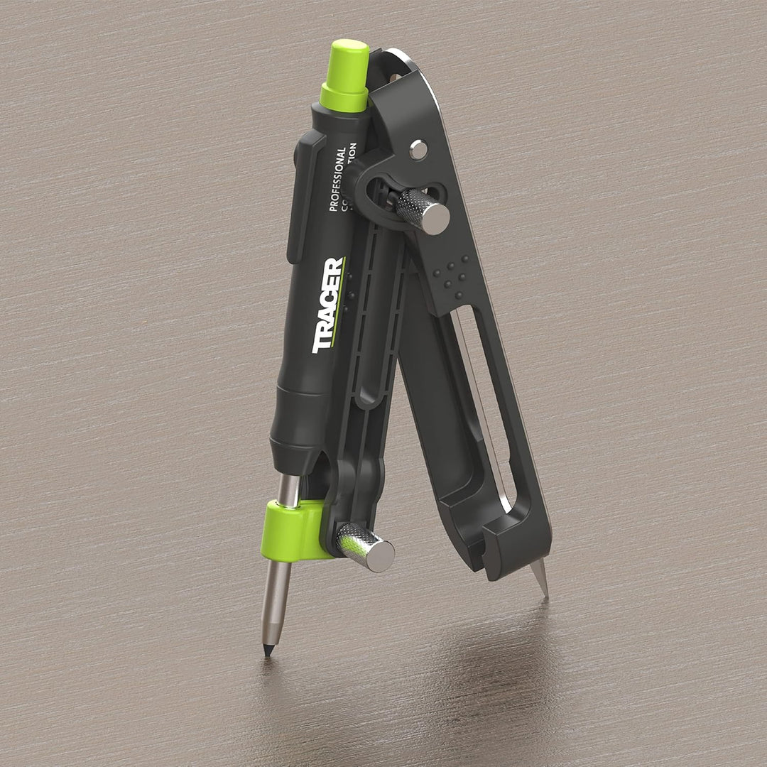 Tracer ProScribe Tool mit Tieflochmarker Bleistift, 6 x Ersatzminenhalter und Tragetasche (Multi-Fun