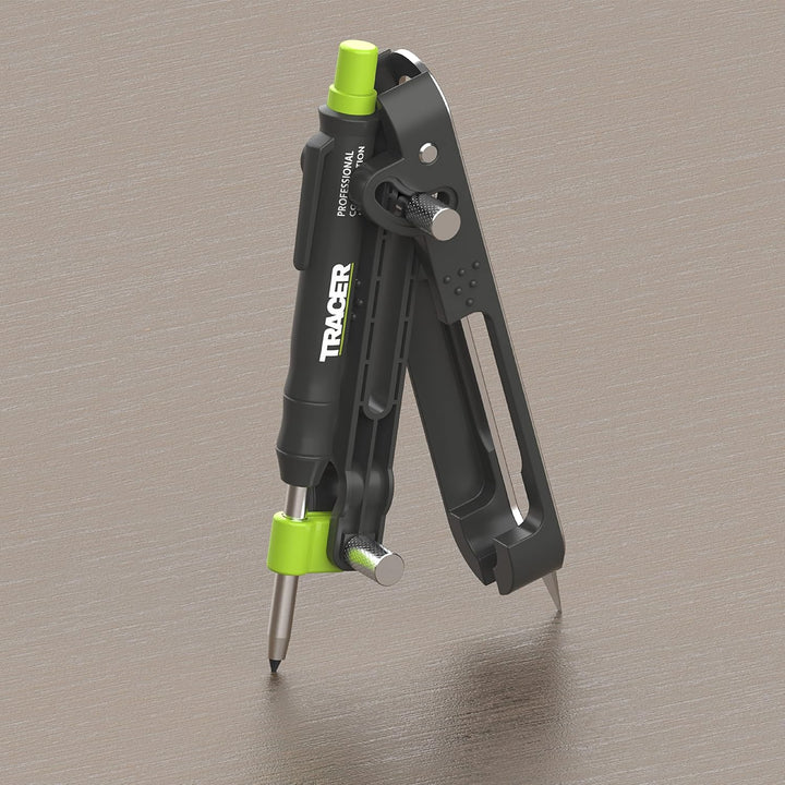 Tracer ProScribe Tool mit Tieflochmarker Bleistift, 6 x Ersatzminenhalter und Tragetasche (Multi-Fun