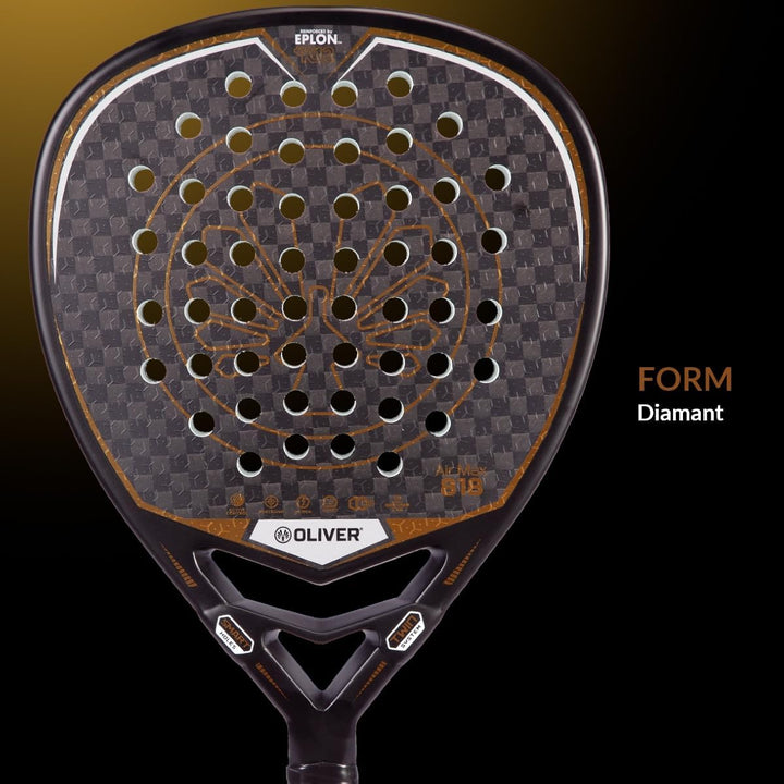 Oliver Padel Schläger Air Max 818 für fortgeschrittene Spieler -Woven EPOLON-K12 - Eva Soft - Diaman