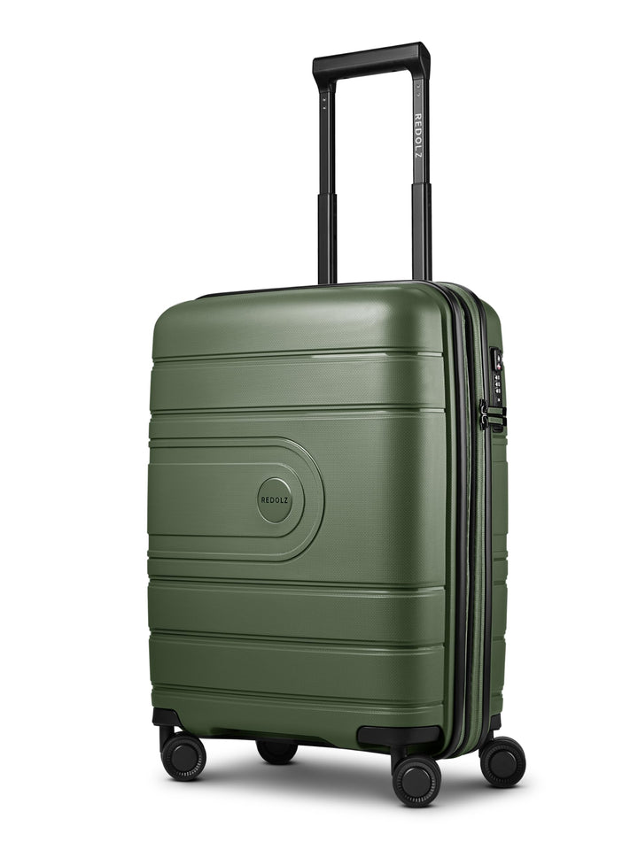 REDOLZ Hartschalen Kabinen-Koffer | Kleiner Trolley 40 x 20 x 55 cm mit Dehnfalte aus hochwertigem,