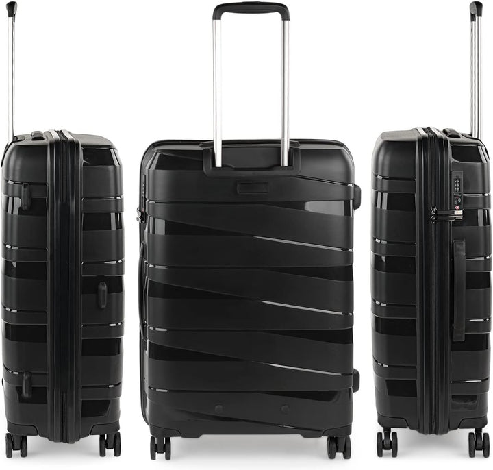 JASLEN - Koffer Gross 4 Räder Grosser Koffer Leichte - PP Reisekoffer Gross für Flugzeuge Koffer Har