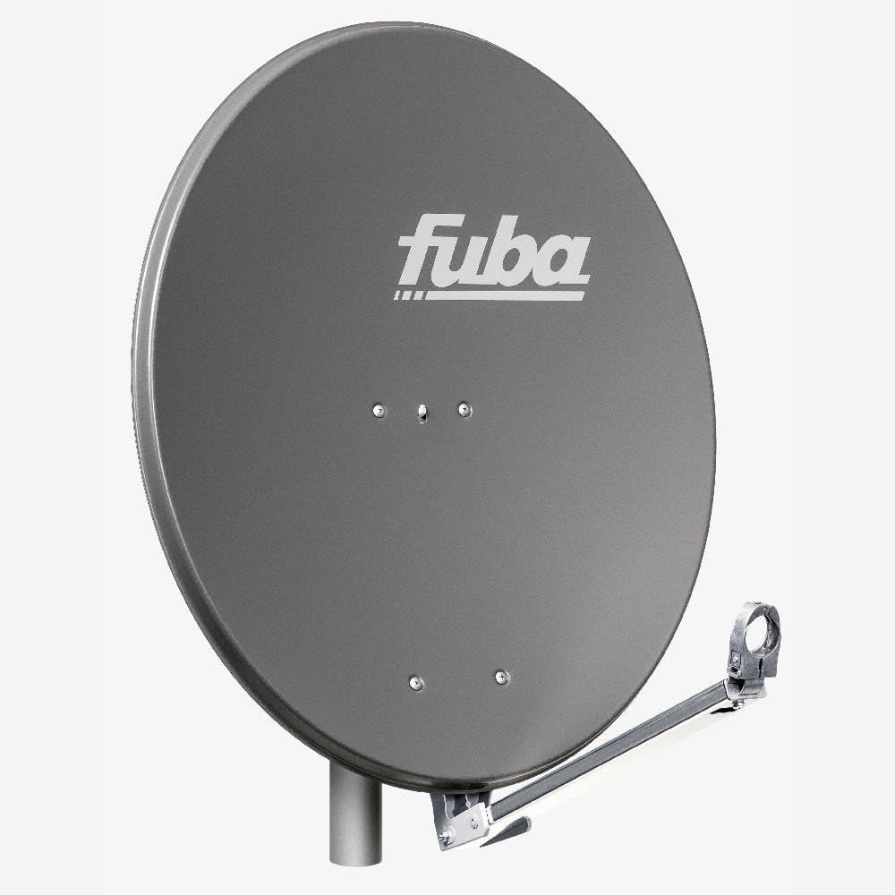 Fuba Satelliten-Komplettanlage DAL 800 A Satellitenantenne 80cm Anthrazit LNB Quad 8X F-Stecker SAT
