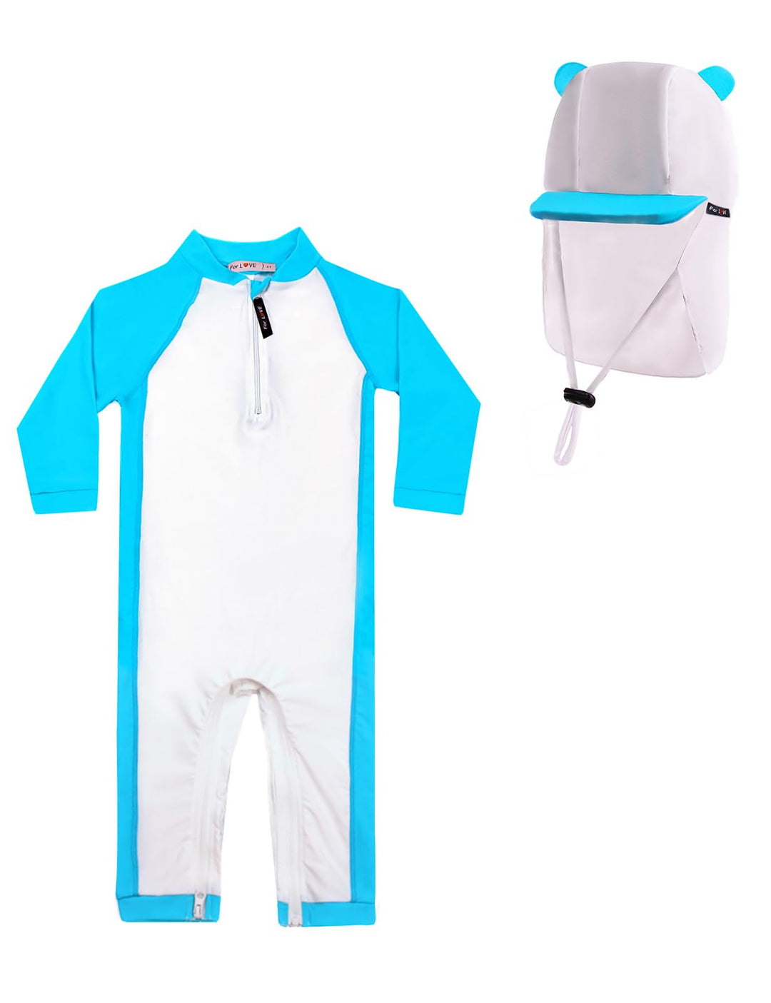 weVSwe Baby Bademode UPF 50+ Schutz Junge Badeanzüge Schrittreissverschluss Langarm mit Sommer Sonne