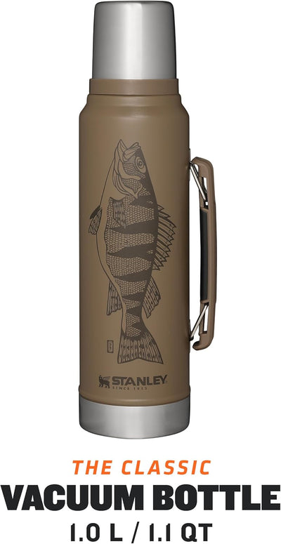 Stanley Classic Legendary Thermosflasche Edelstahl 1L - Thermos Hält 24 Stunden Heiss oder Kalt - Ed