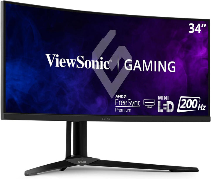 Viewsonic XG341C-2K 86,4 cm (34 Zoll) Curved Gaming Monitor (UWQHD, Quantum Dot, 1ms, 200 Hz, FreeSy