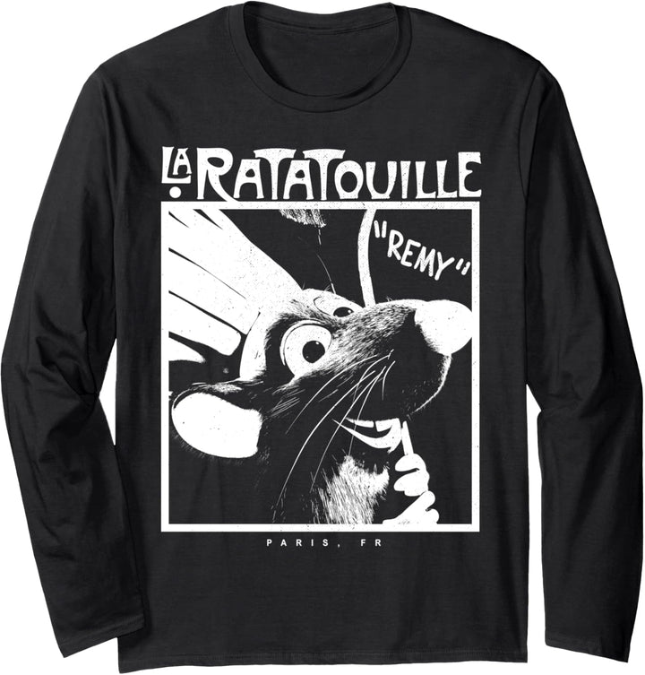 Disney Pixar Ratatouille Remy Chef Hat Portrait Langarmshirt
