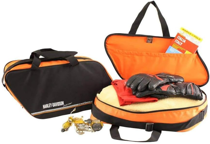 made4bikers: Bedruckte Koffer Innentaschen passend für Harley-Davidson Road King sowie Road-, Street