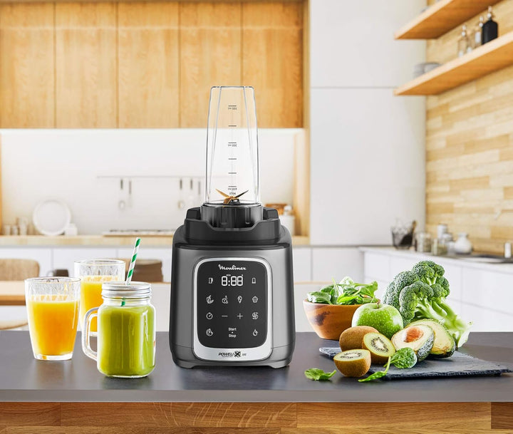 Moulinex InfinyMix LM91HD Standmixer, 5 Programme + manuell, Tritan Karaffe BPA-frei 1.75L + Transpo