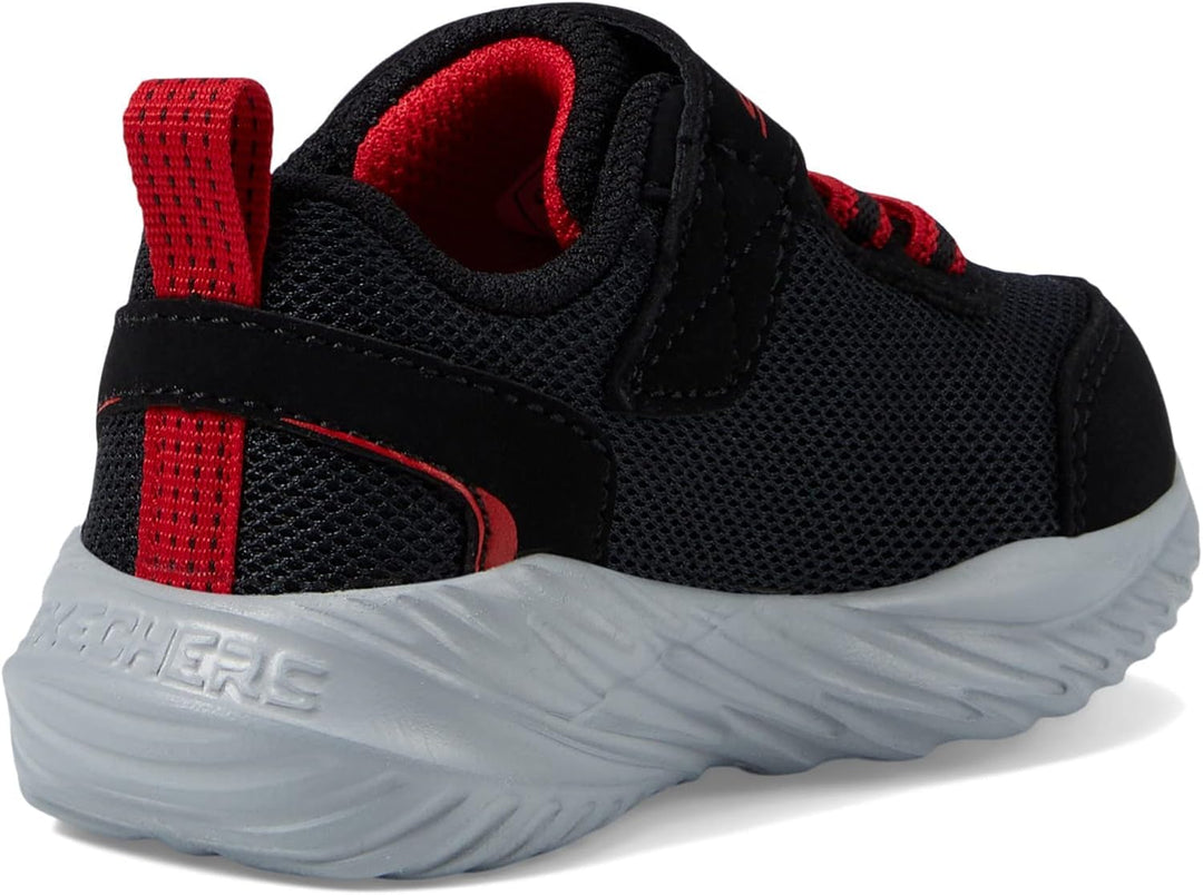 Skechers Jungen Nitro Sprint Sneaker 24 EU Schwarz, 24 EU Schwarz