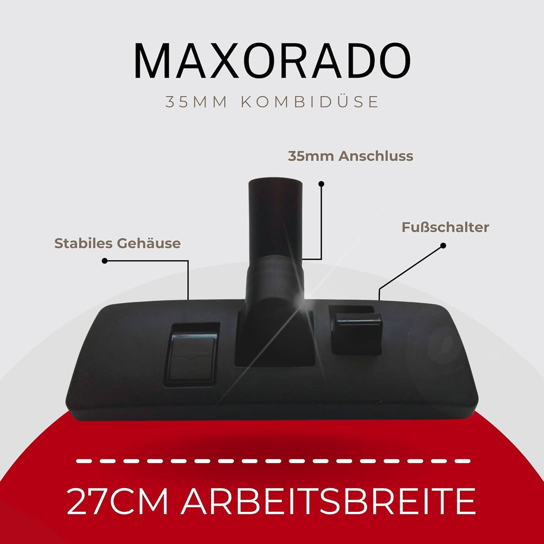 Kombidüse 35mm Bodendüse Staubsauger Staubsaugerdüse 35mm Düse Ersatzteil für kompatibel mit Lidl Pa
