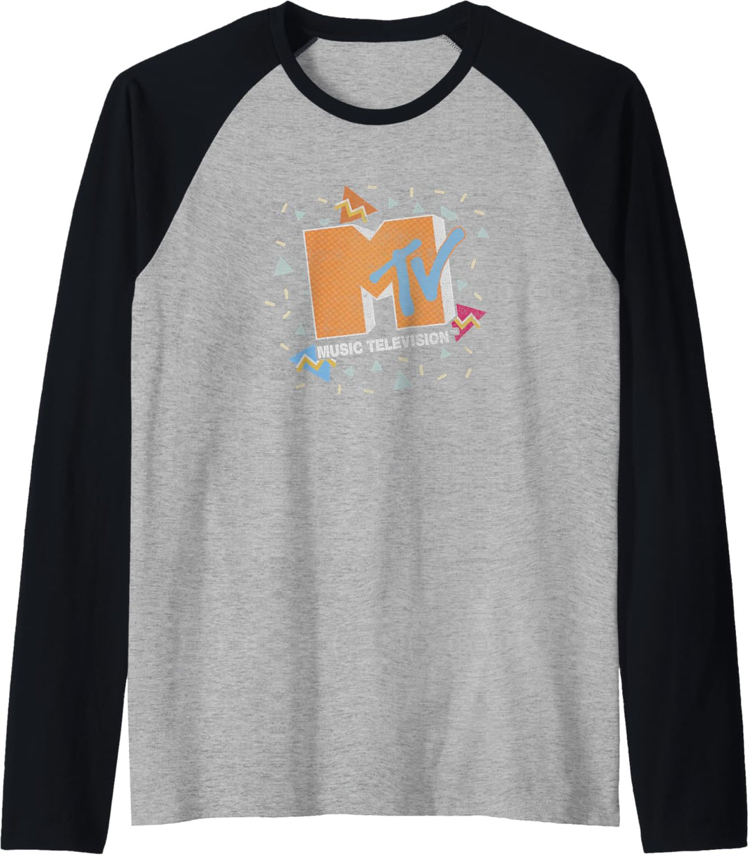 MTV Eighties Retro Logo Raglan