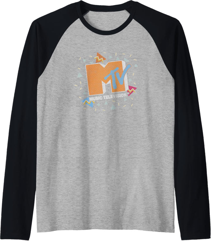 MTV Eighties Retro Logo Raglan