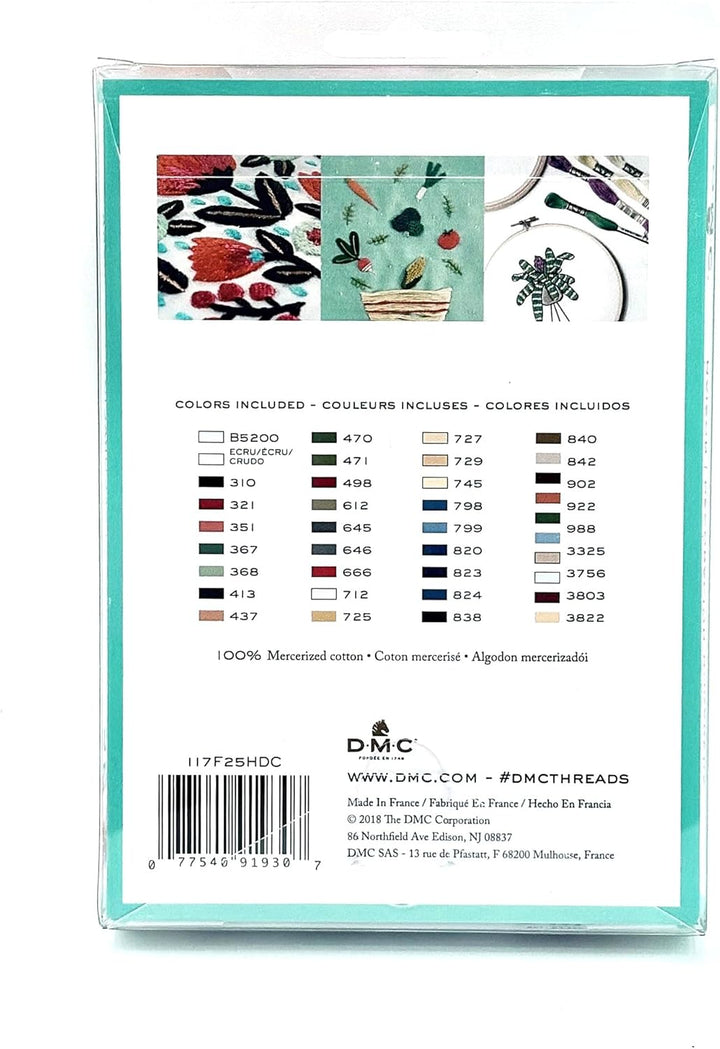 DMC - Mouliné Garnpack Heimdekorationen 8.7-Yards Mehrfarbig, 8.7-Yards Mehrfarbig