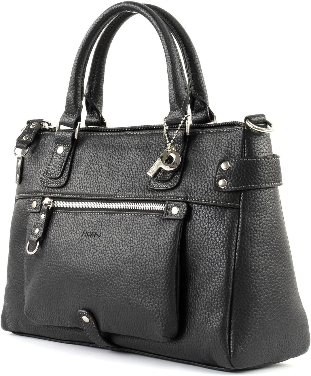 Picard Synthetik Shopper Loire Weiblich Alltag Breite 21 cm Höhe 0,5 cm Länge 34 cm Schwarz (Schwarz