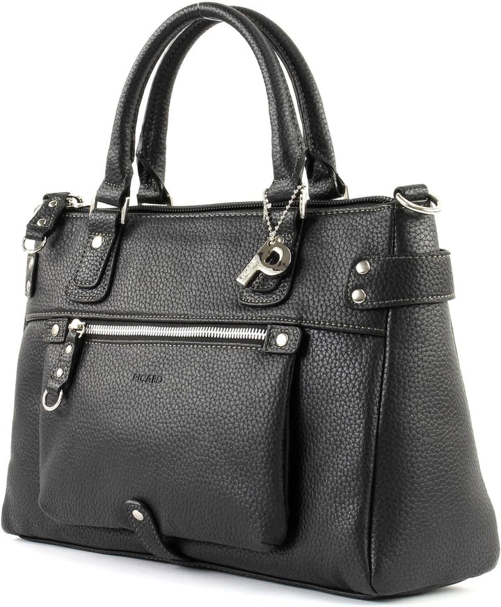 Picard Synthetik Shopper Loire Weiblich Alltag Breite 21 cm Höhe 0,5 cm Länge 34 cm Schwarz (Schwarz