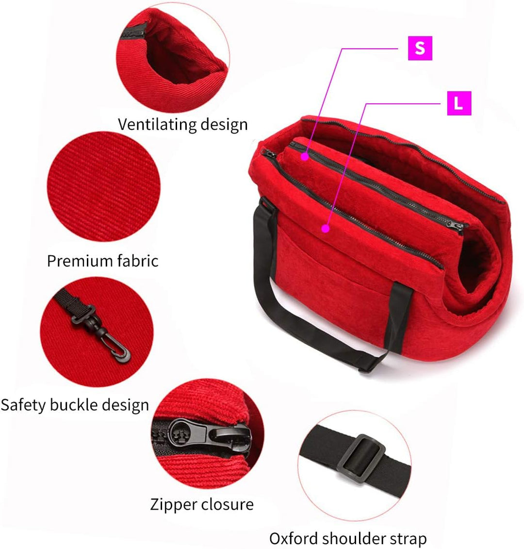 PETCUTE Hundetasche Hundetragetaschen für kleine mittlere Hunde Katzentragetasche Hundetransporttasc