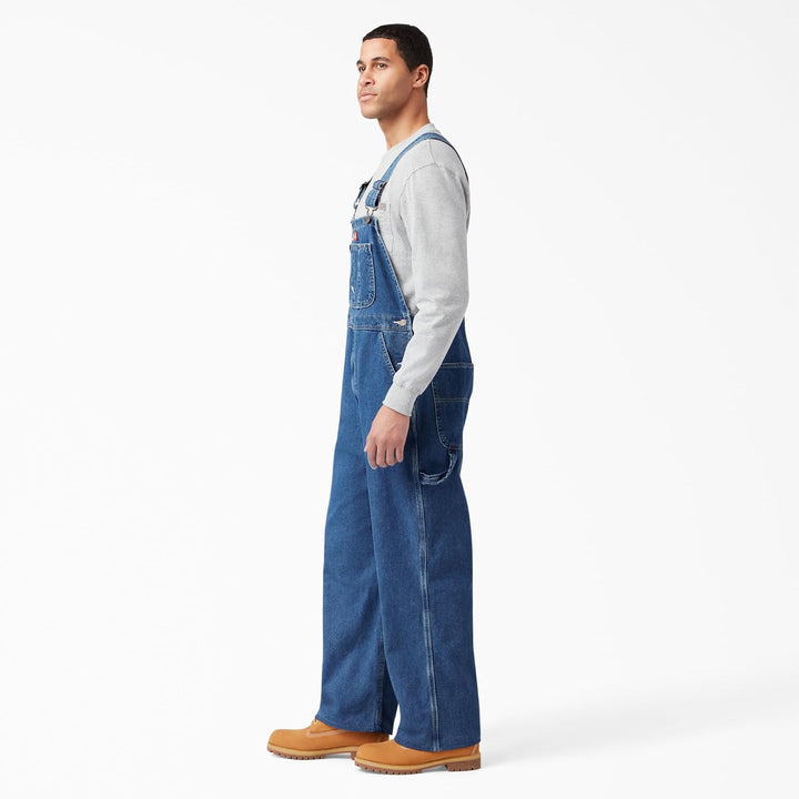 Dickies Herren Latzhose Duck Bib Overall 38W / 32L Blau (Rnsd Ind/Blu Rnb), 38W / 32L Blau (Rnsd Ind