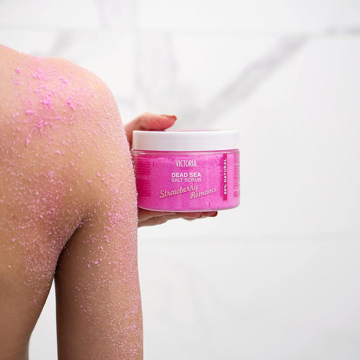 Victoria Beauty - Totes Meer Körperpeeling, Salz Peeling für Gesicht und Körper, Dead Sea Exfoliatin
