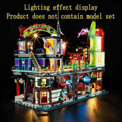 GEAMENT LED Licht-Set Kompatibel mit Lego Die Märkte von NINJAGO City (NINJAGO City Markets) - Beleu