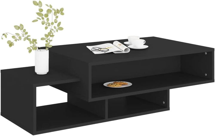 vidaXL Couchtisch Schwarz 105x55x32 cm Spanplatte