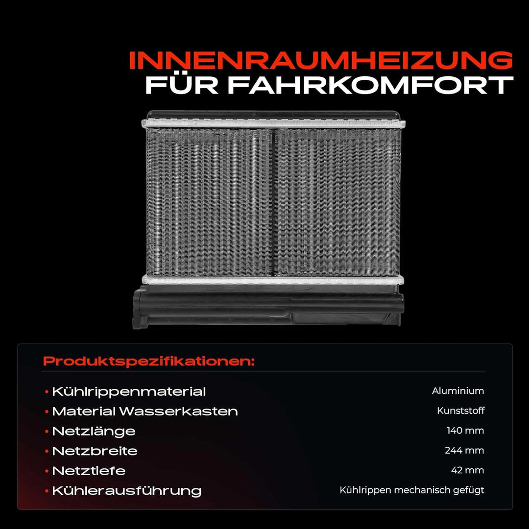 Frankberg Wärmetauscher Kompatibel mit 3er E36 316 318 320 323 325 328 M3 3.0 M3 3.2 1.6L-3.2L 1990-