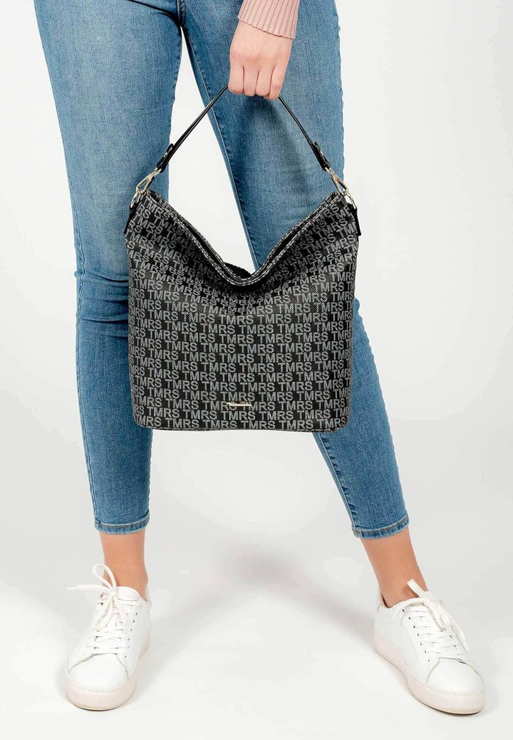 Tamaris Beutel Grace 31434 Damen Handtaschen Print Einheitsgrösse Schwarz, Einheitsgrösse Schwarz