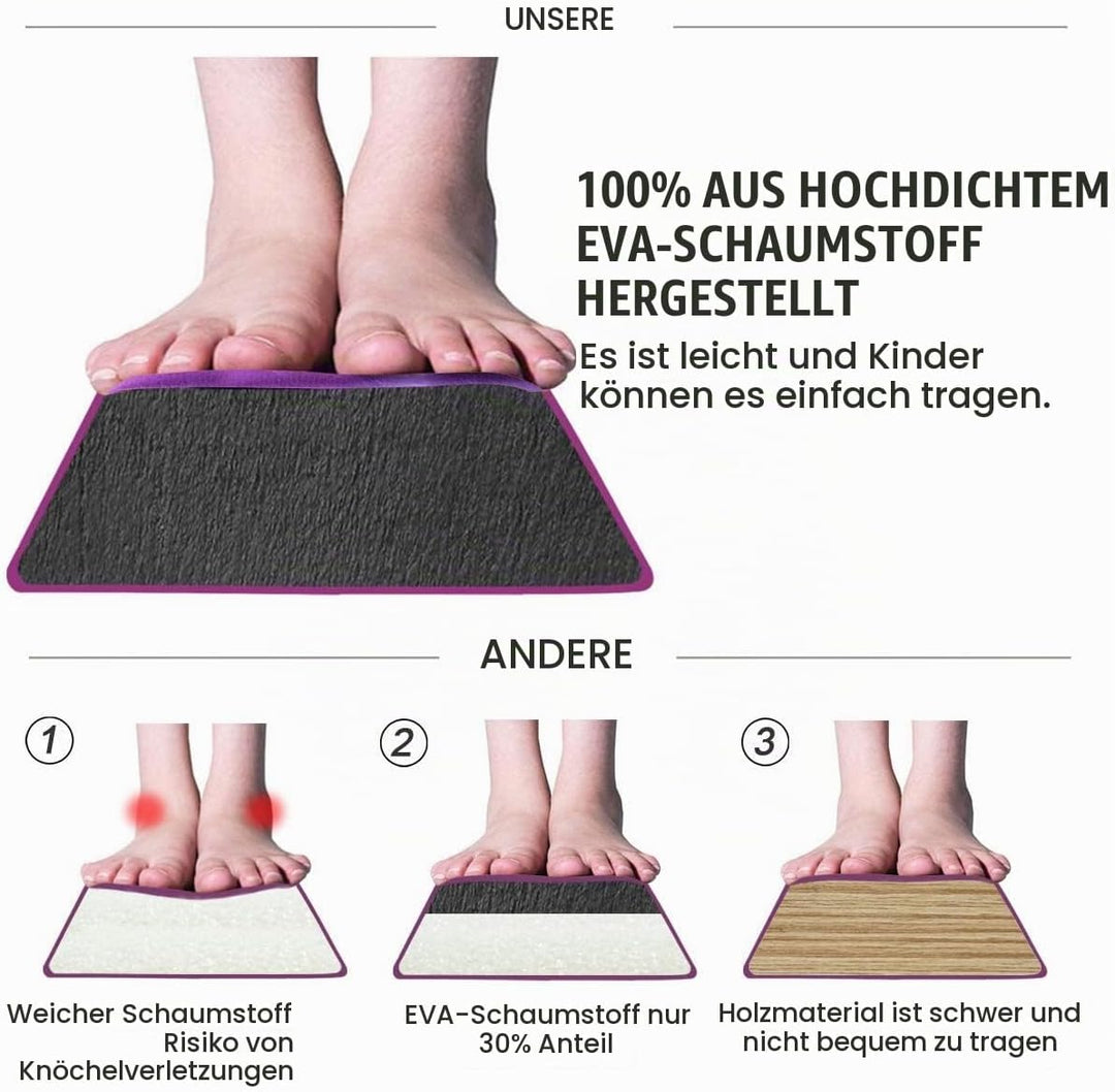 FBSPORT Schwebebalken Kinder Faltbarer Balken Turnen Balance Beam für Zuhause Training Klappbarer Sc