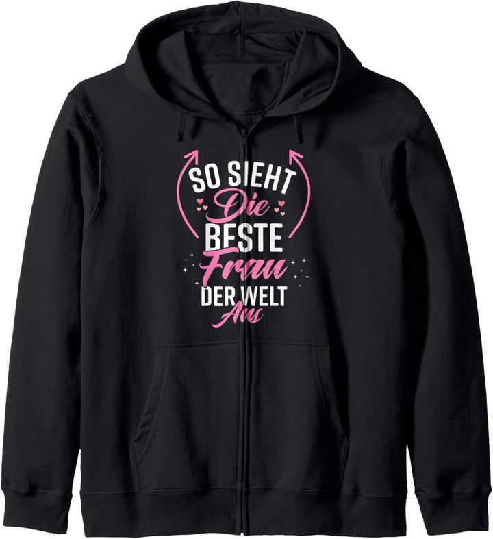 Beste Frau der Welt Lustig Witzig Partnerin Beste Ehefrau Kapuzenjacke