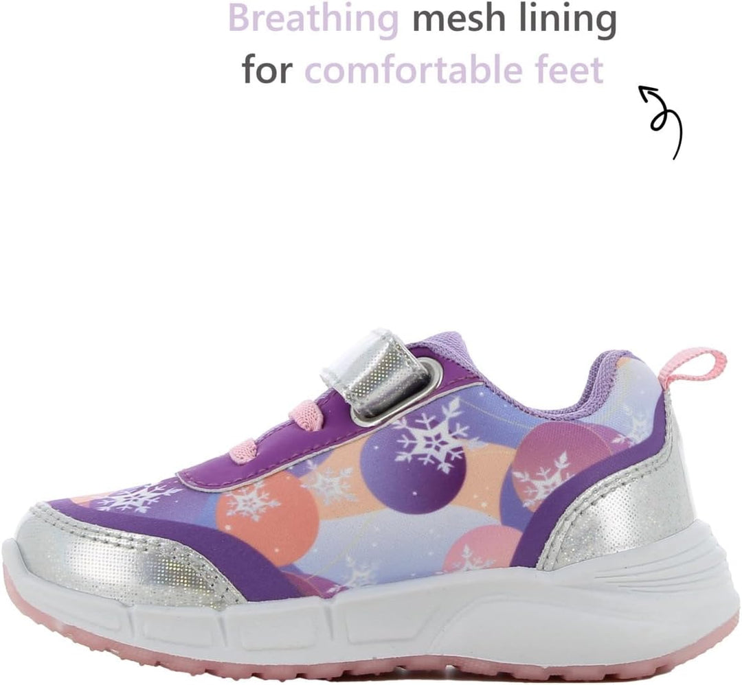 Disney Frozen Schuhe Mädchen 2 bis 8 Jahre, Kinderschuhe mit Anna und ELSA Motiv, Leuchtschuhe Kinde