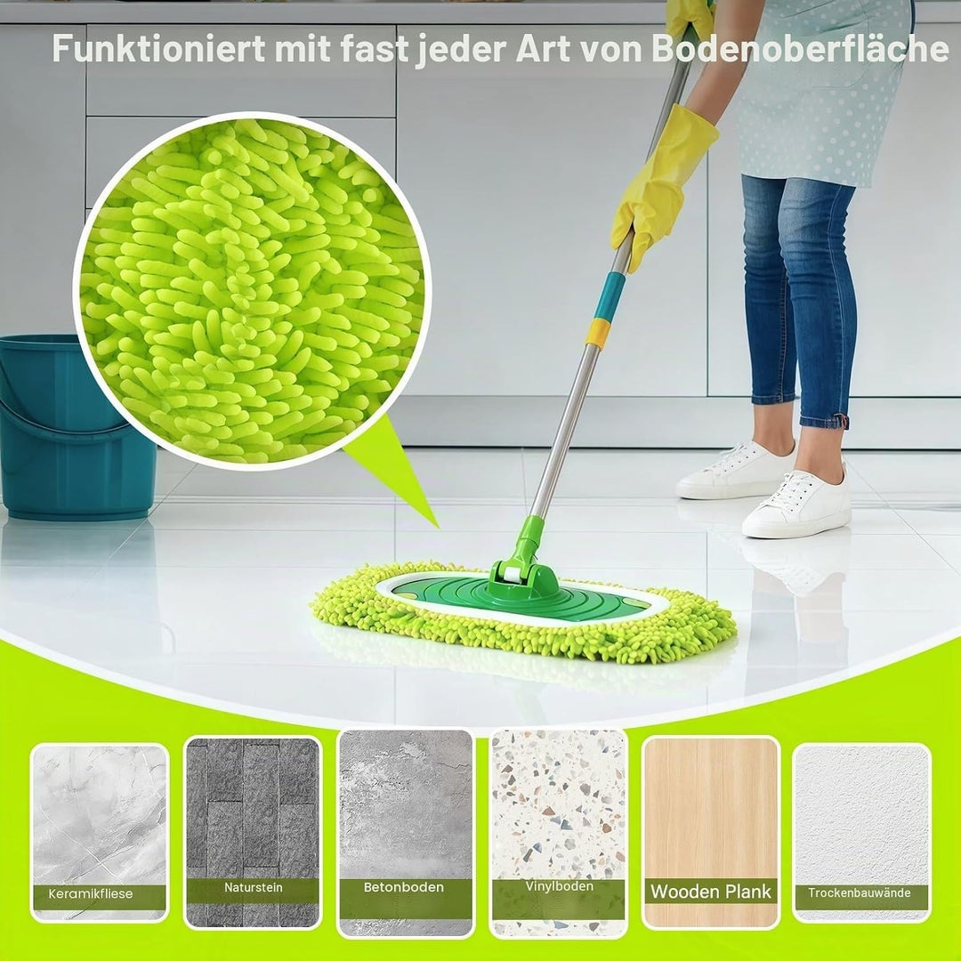 6 Stück für Swiffer Feuchte Bodentücher, Waschbar für Swiffer Bodentücher, Wiederverwendbar Trockene