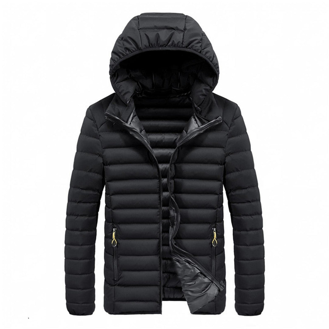 Celucke Daunenjacke Herren Steppjacken Slim Fit mit Kapuze Softshelljacken Casual Reissverschluss Üb