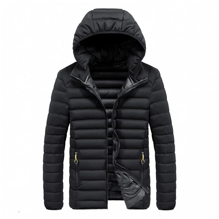 Celucke Daunenjacke Herren Steppjacken Slim Fit mit Kapuze Softshelljacken Casual Reissverschluss Üb