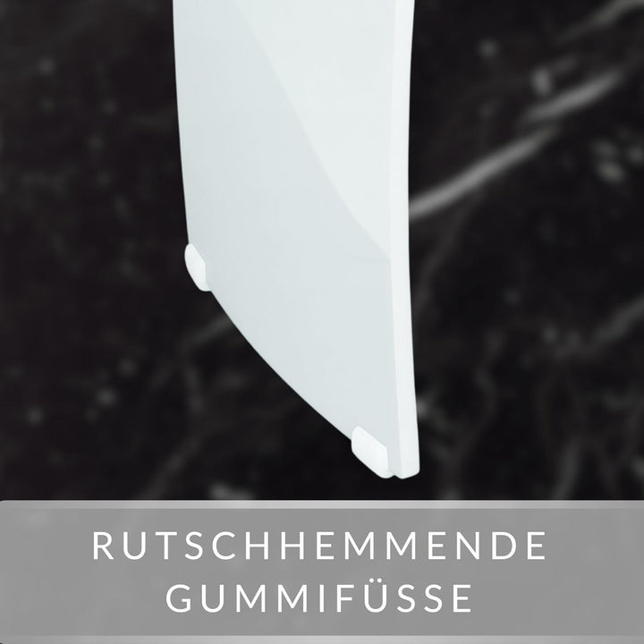Libaro Badhocker Meran aus Acryl, für die Dusche geeignet, mit Griff, Zeitloses Design, rutschsicher