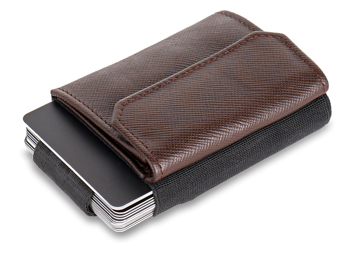 Jaimie Jacobs Minimalist Wallet Nano Boy Pocket Mini Geldbörse aus Textil mit Zugband schmaler Karte