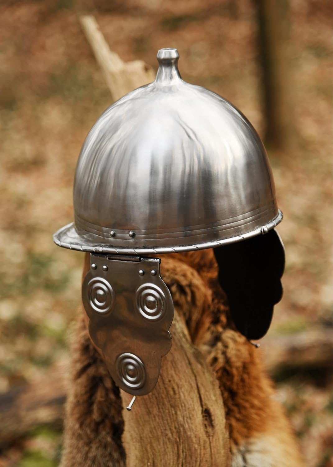 Keltischer Helm Montefortino, Stahl schaukampftauglich Ritterhelm LARP Wikinger
