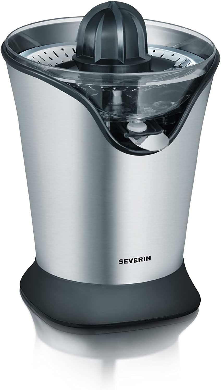 SEVERIN S73534 CP3534 Citruspresse (85 W, mit 2 Presskegeln) edelstahl
