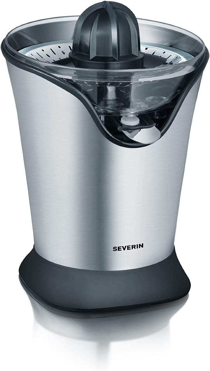 SEVERIN S73534 CP3534 Citruspresse (85 W, mit 2 Presskegeln) edelstahl
