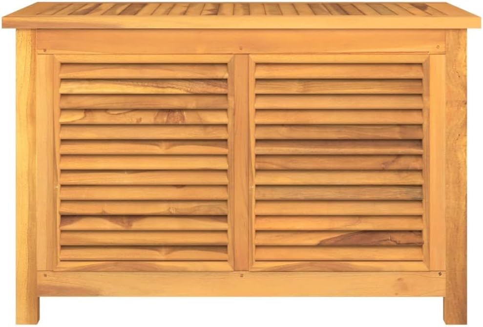 vidaXL Gartenbox, Auflagenbox mit PE-Beutel Stauraum, Kissenbox Latten-Design, Aufbewahrungsbox Gart